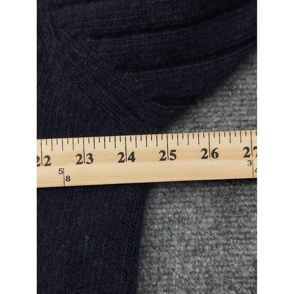 Canali Sweater Mens XL Blue Button Up Cardigan 100% Wool Collared Italy Made - Picture 9 of 10